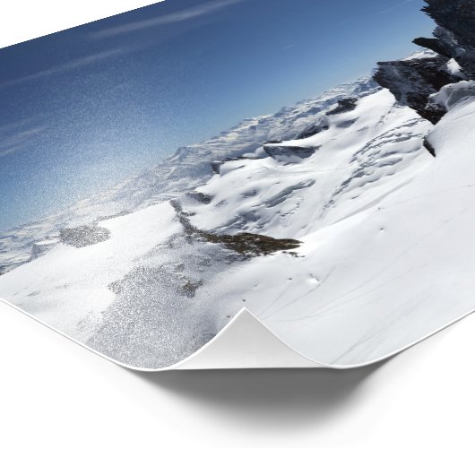 De Mont Blanc Massif Foto Afdruk (Hoek)