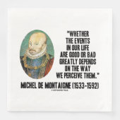 de Montaigne Events Life Good or Bad Perceive Servet (Voorkant)