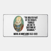 de Montaigne Problemen van de Wereld Grammaticapro Bureaumat (Voorkant)