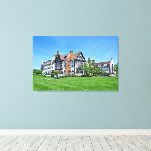 De Montauk Manor, Long Island, NY Canvas Afdruk (Insitu (Houten vloer))