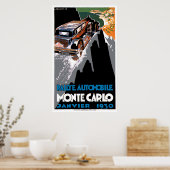 De monte Carlo Auto Rally van 1930 Poster (Keuken)