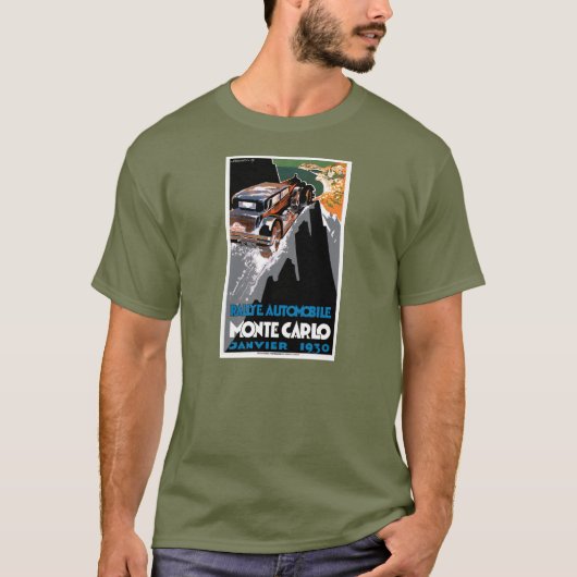De monte Carlo Auto Rally van 1930 T-shirt (Voorkant)