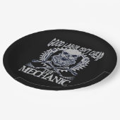 De monteur is niet goedkoop - klassiek geschoolde  papieren bordje (Gekanteld)