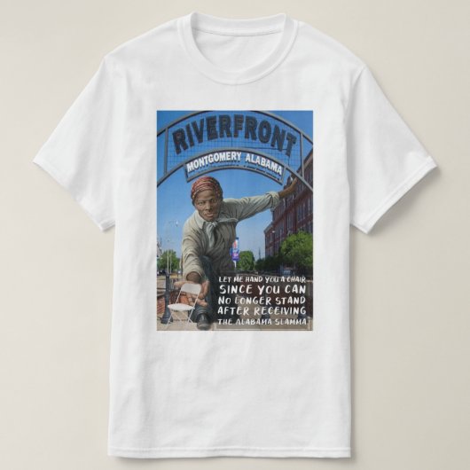 De Montgomery Alabama Slamma Harriet Tubman T-shirt (Design voorkant)