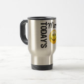 De Mood Smile van vandaag Reisbeker (Voorkant links)