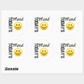 De Mood Smile van vandaag Ronde Sticker (Vel)