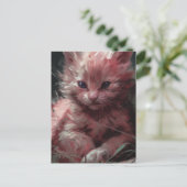 De Moody Kitten Briefkaart (Staand voorkant)