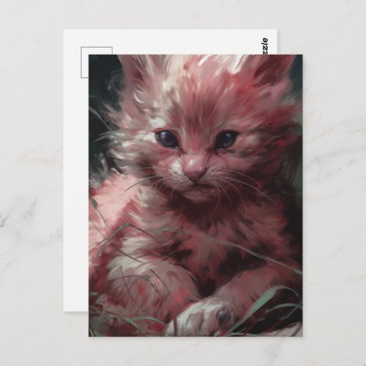 De Moody Kitten Briefkaart (Voorkant / Achterkant)