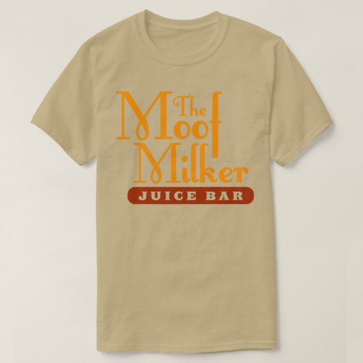 De Moof Milker Juice Bar T-shirt (Design voorkant)