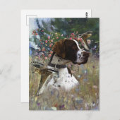 De mooie aanwijzer in het veld briefkaart (Voorkant / Achterkant)