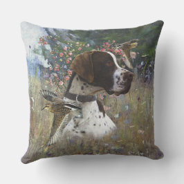 De mooie aanwijzer in het veld buitenkussen