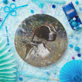 De mooie aanwijzer in het veld papieren bordje (Feest)