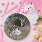 De mooie aanwijzer in het veld papieren bordje (Feest)