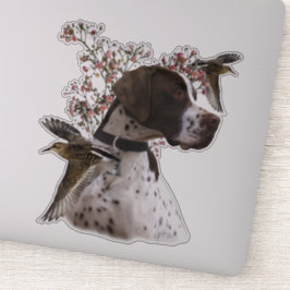 De mooie aanwijzer in het veld sticker