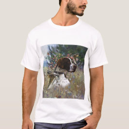 De mooie aanwijzer in het veld t-shirt