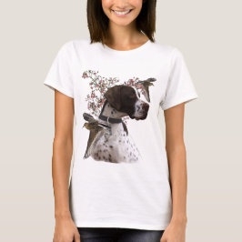 De mooie aanwijzer in het veld t-shirt