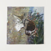 De mooie aanwijzer in het veld wandkleed (Voorkant (horizontaal))