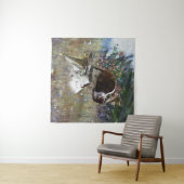 De mooie aanwijzer in het veld wandkleed (In Situ (horizontaal))