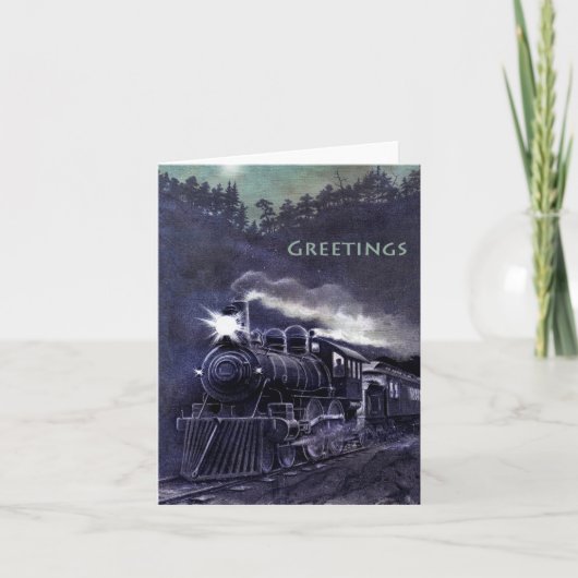 De mooie alle-Gelegenheid Notecard van de Trein Kaart (Voorkant)