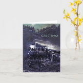 De mooie alle-Gelegenheid Notecard van de Trein Kaart (Gele Bloem)