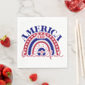 De mooie Amerikaanse regenboog Servet (Insitu)