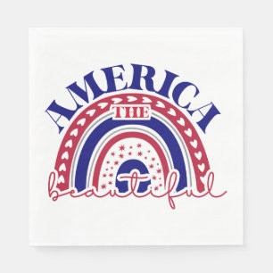 De mooie Amerikaanse regenboog Servet