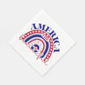 De mooie Amerikaanse regenboog Servet (Hoek)