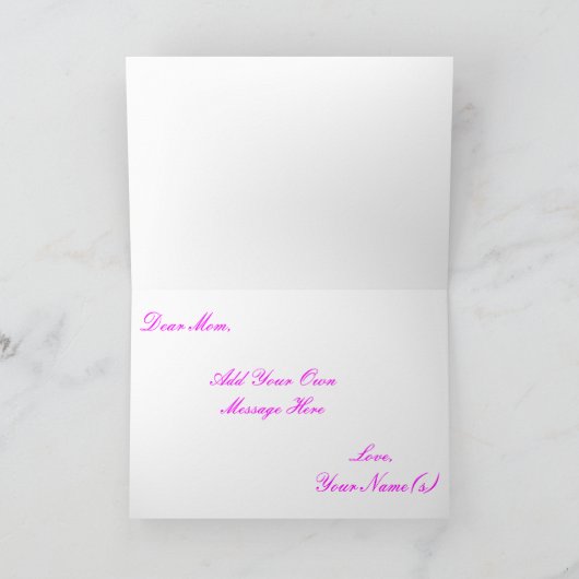 De mooie Berichten van het Wenskaart van de Dag Kaart (Binnen)