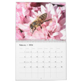 De mooie bijen- en bloemenkalender elk jaar kalender (Feb 2026)
