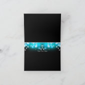 De mooie Blauwgroen Boog & het Lijst danken u Bedankkaart (Binnen)