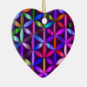 De Mooie Bloem Des Levens Valentijnsdag Boom Keramisch Ornament (Rechts)