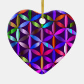 De Mooie Bloem Des Levens Valentijnsdag Boom Keramisch Ornament (Voorkant)