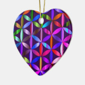 De Mooie Bloem Des Levens Valentijnsdag Boom Keramisch Ornament (Links)