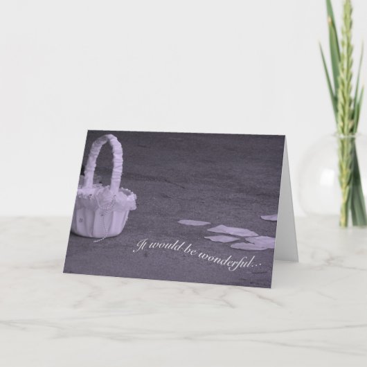 De mooie Bloemblaadjes en Kaart van het Verzoek (Voorkant)