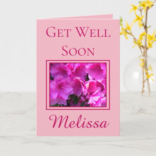 De mooie bloemen van de Azalea worden goed spoedig Kaart (Gele Bloem)