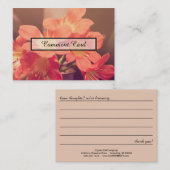 de mooie bloemen van de commentaarkaart visitekaartje (Voorkant / Achterkant)