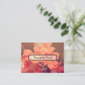 de mooie bloemen van de commentaarkaart visitekaartje (Staand voorkant)