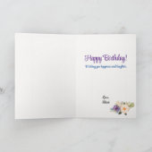 De mooie Bloemen voegen de Handtekening van het Be Kaart (Binnen)