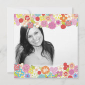 De mooie BloemenUitnodiging van het Kaart (Voorkant)