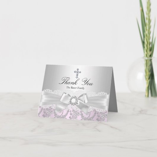 De mooie Boog & het DwarsDoopsel danken u kaarden Bedankkaart (Voorkant)