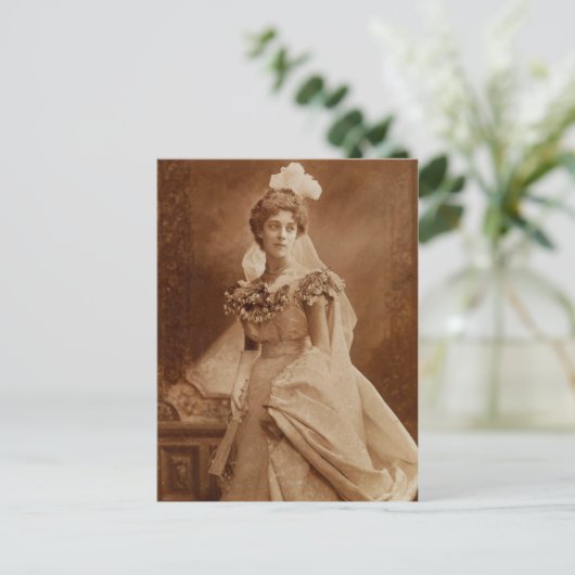 De mooie bruid briefkaart (Staand voorkant)