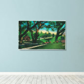 De mooie Busch Sunken GardensPasadena, CA Canvas Afdruk (Insitu (Houten vloer))