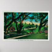 De mooie Busch Sunken GardensPasadena, CA Poster (Voorkant)