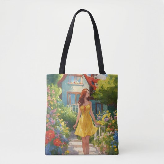De mooie Canvas tas (medium) (Voorkant)