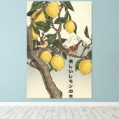 De Mooie Citroenboom Canvas Afdruk (Insitu (Houten vloer))