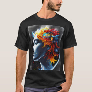 De mooie dame gezicht kunst T-shirt