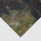 De mooie dame zonder genade door Frank Dicksee Tissuepapier (Detail)