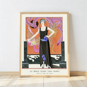 De mooie dame zonder genade door George Barbier Poster