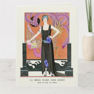 De mooie dame zonder Mercy door George Barbier Kaart