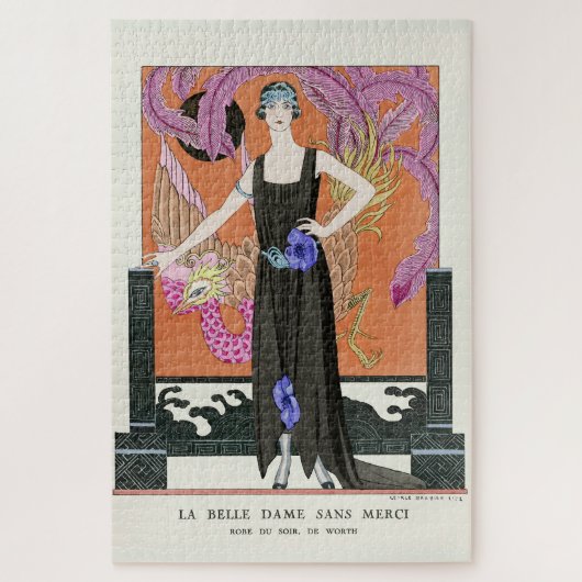 De mooie dame zonder Mercy door George Barbier Legpuzzel (Verticaal)